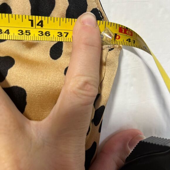 NWT Le Lis spotted cheetah animal print slip dress with adjustable straps size M - Picture 7 of 7